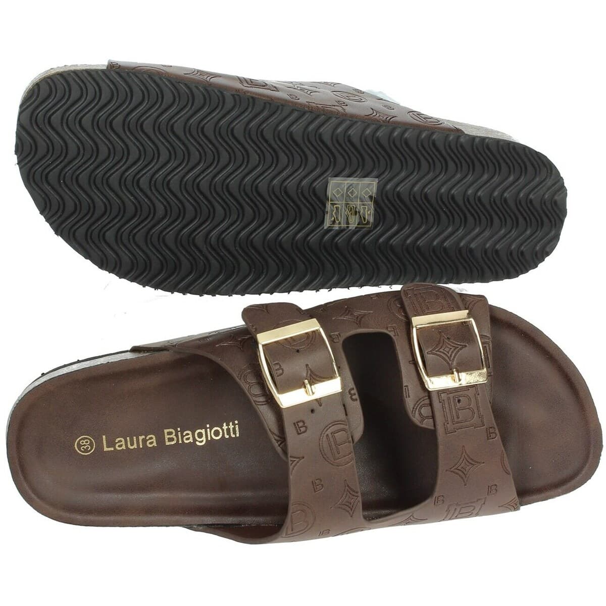 Women's Flip Flops Laura Biagiotti Brown