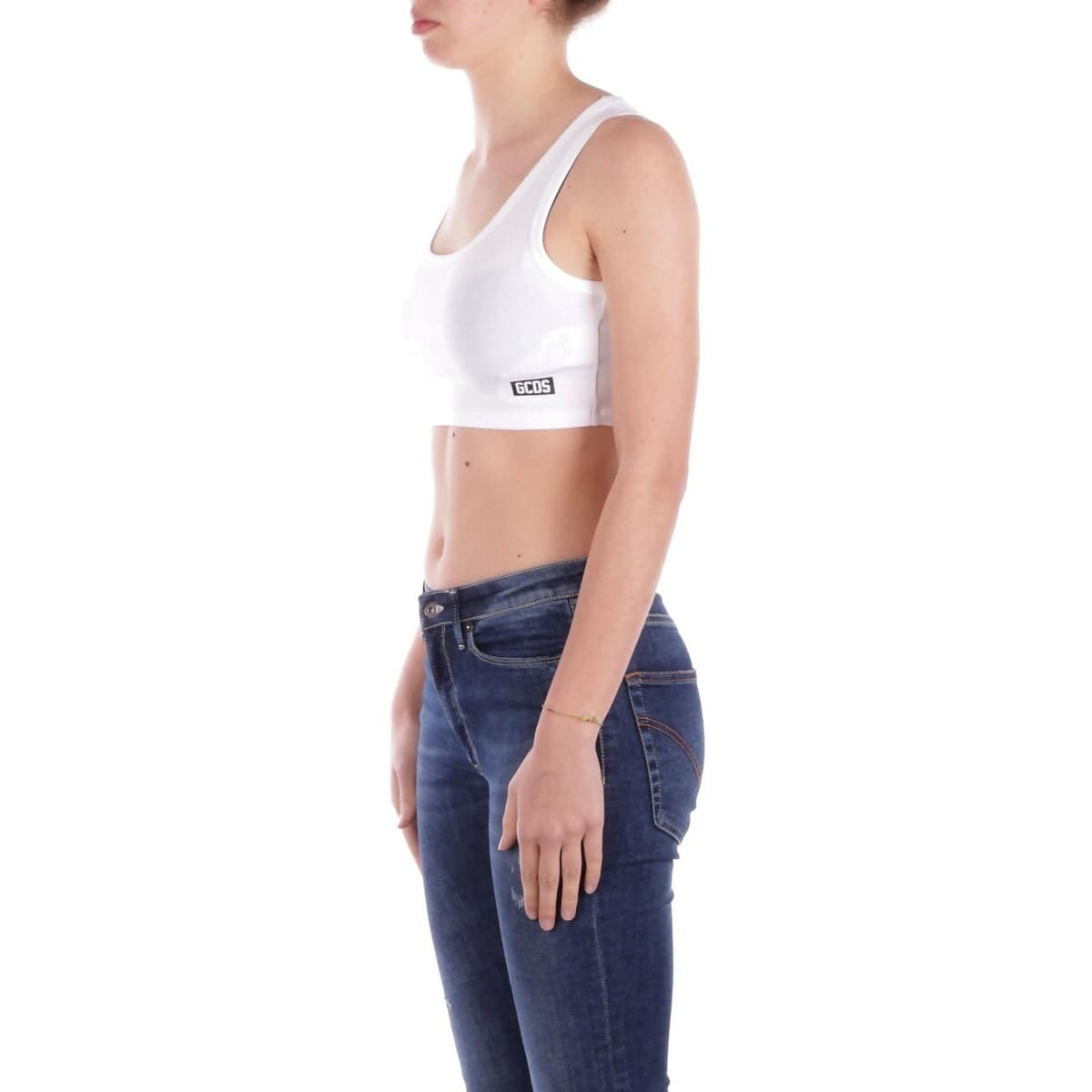 Women's Sleeveless Tops Gcds White