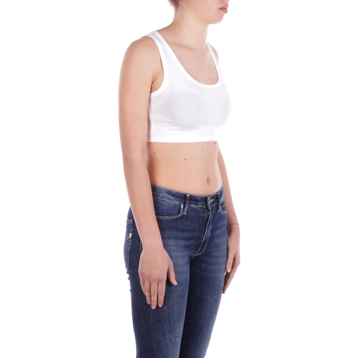 Women's Sleeveless Tops Gcds White