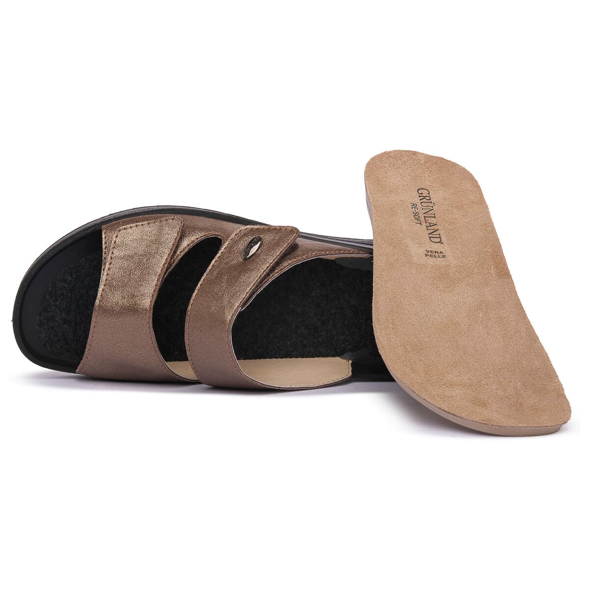 Women's Mules Grunland Brown