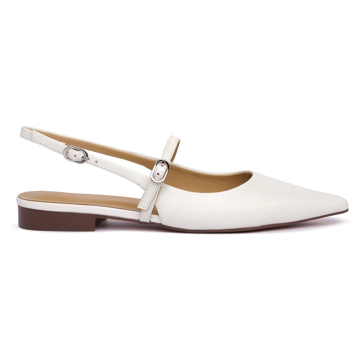 Women's Ballet Flats Chiconic White