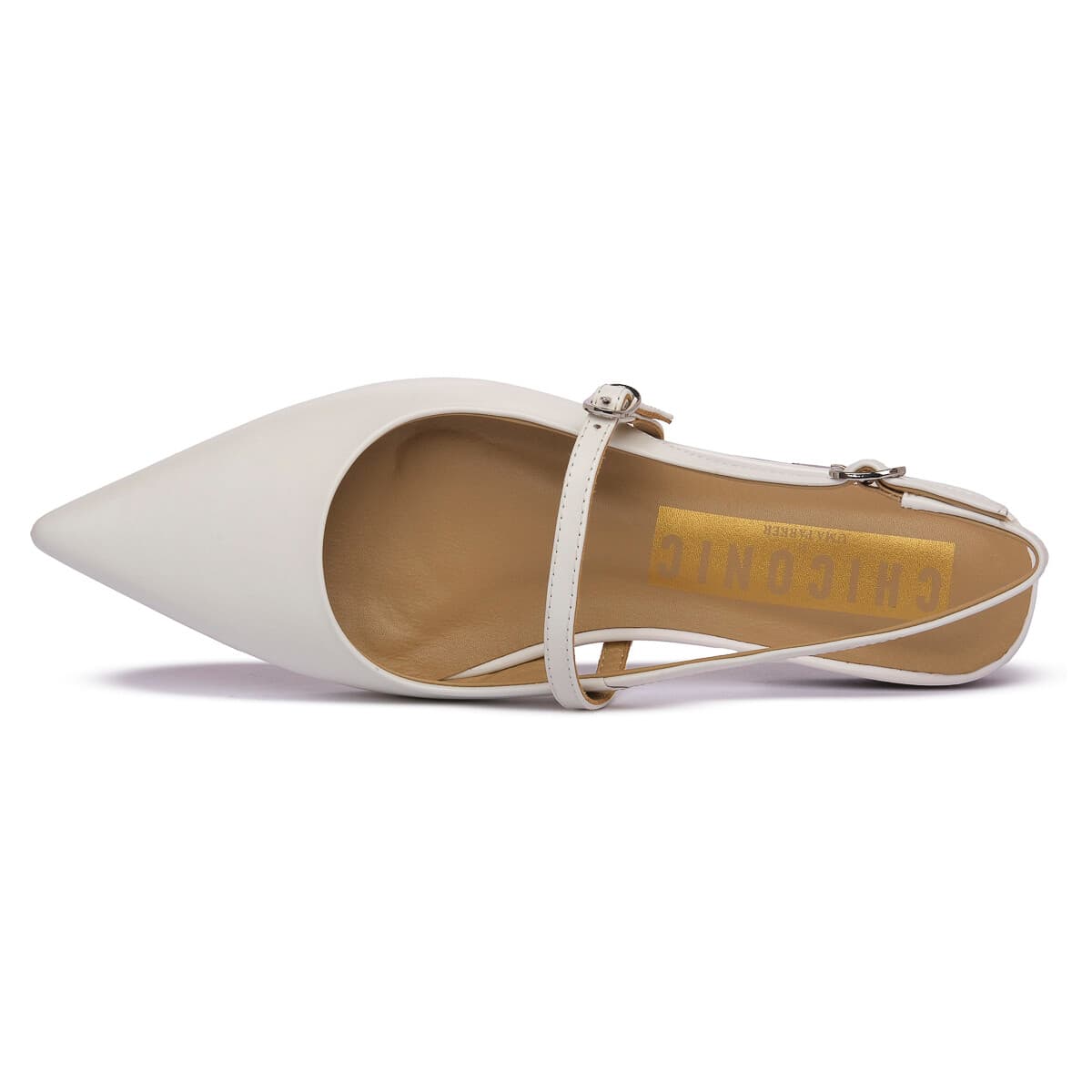 Women's Ballet Flats Chiconic White