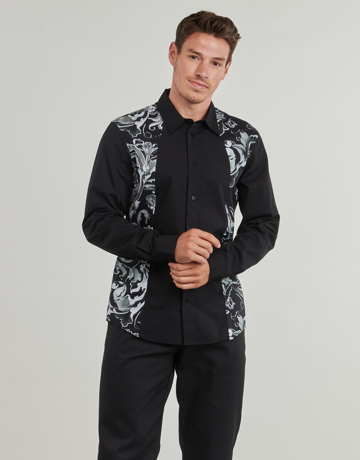 Men's Shirts Versace Jeans Couture Black