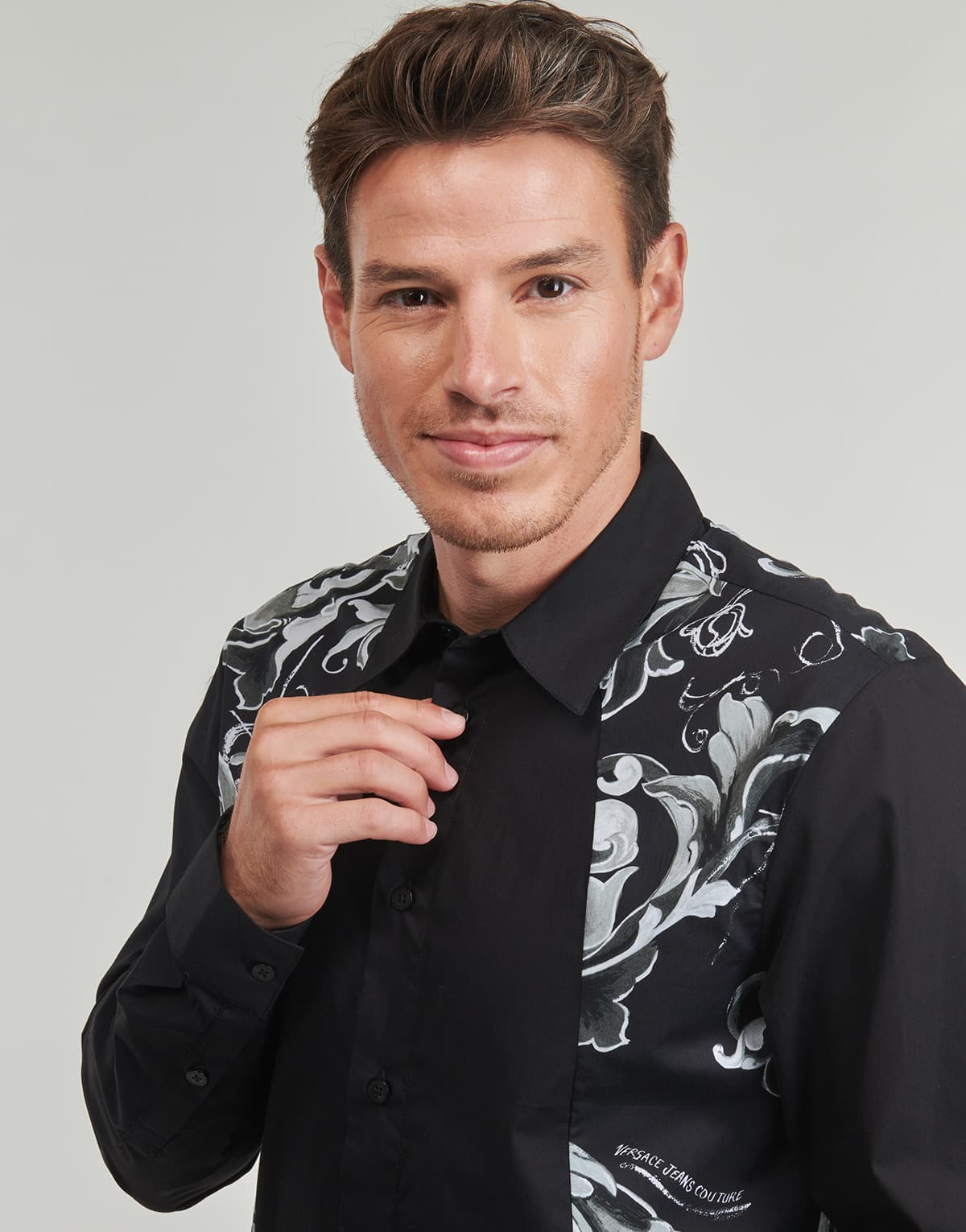 Men's Shirts Versace Jeans Couture Black