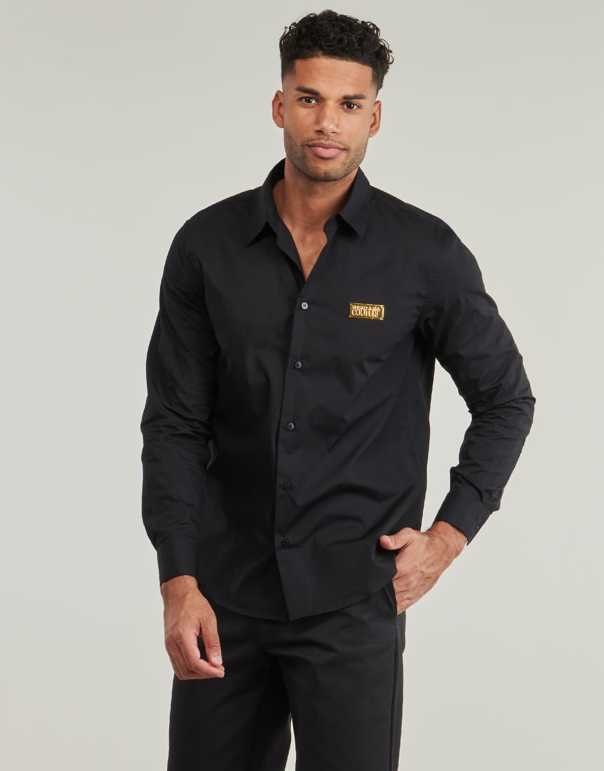 Men's Shirts Versace Jeans Couture Black