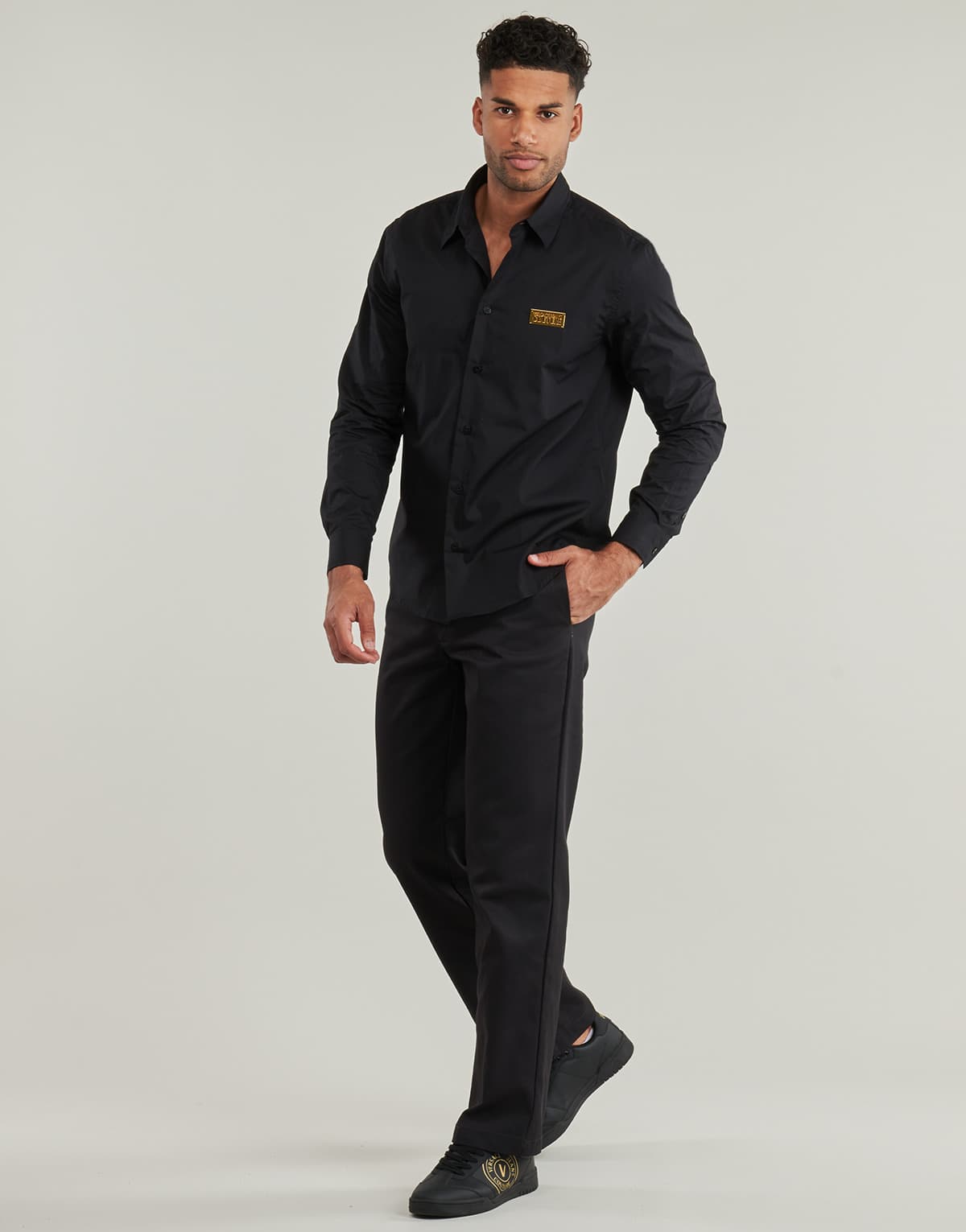 Men's Shirts Versace Jeans Couture Black