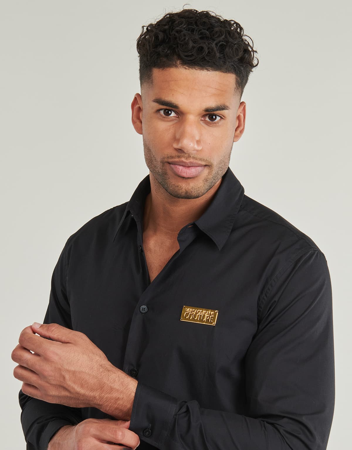 Men's Shirts Versace Jeans Couture Black