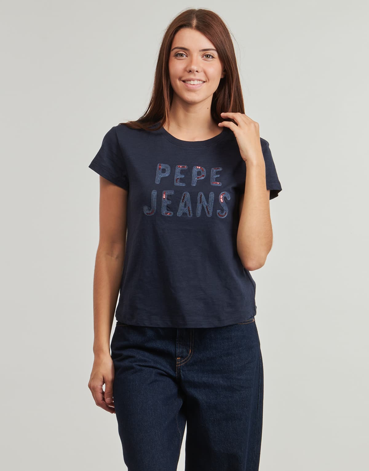 Women's T-Shirts Pepe Jeans Blue