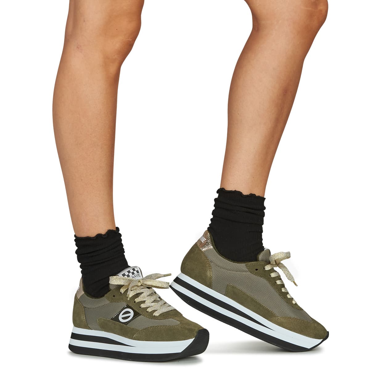 Women's Sneakers No Name Khaki