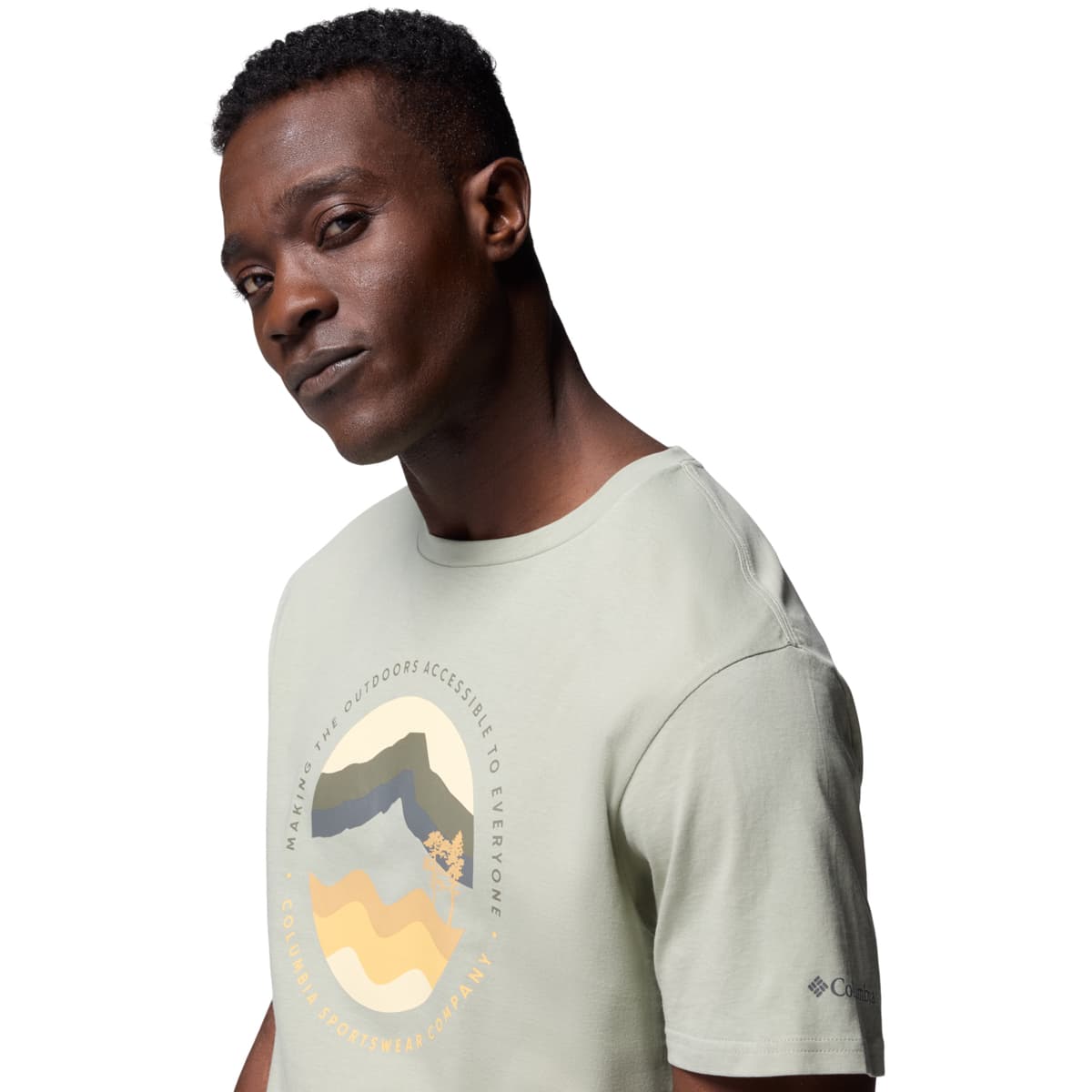 Men's T-Shirts Columbia Green