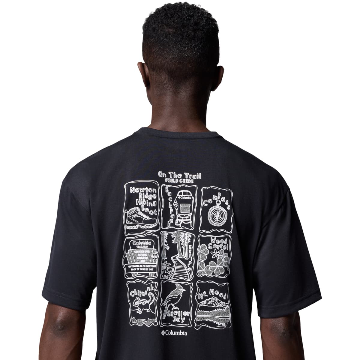 Men's Sports T-Shirts Columbia Black