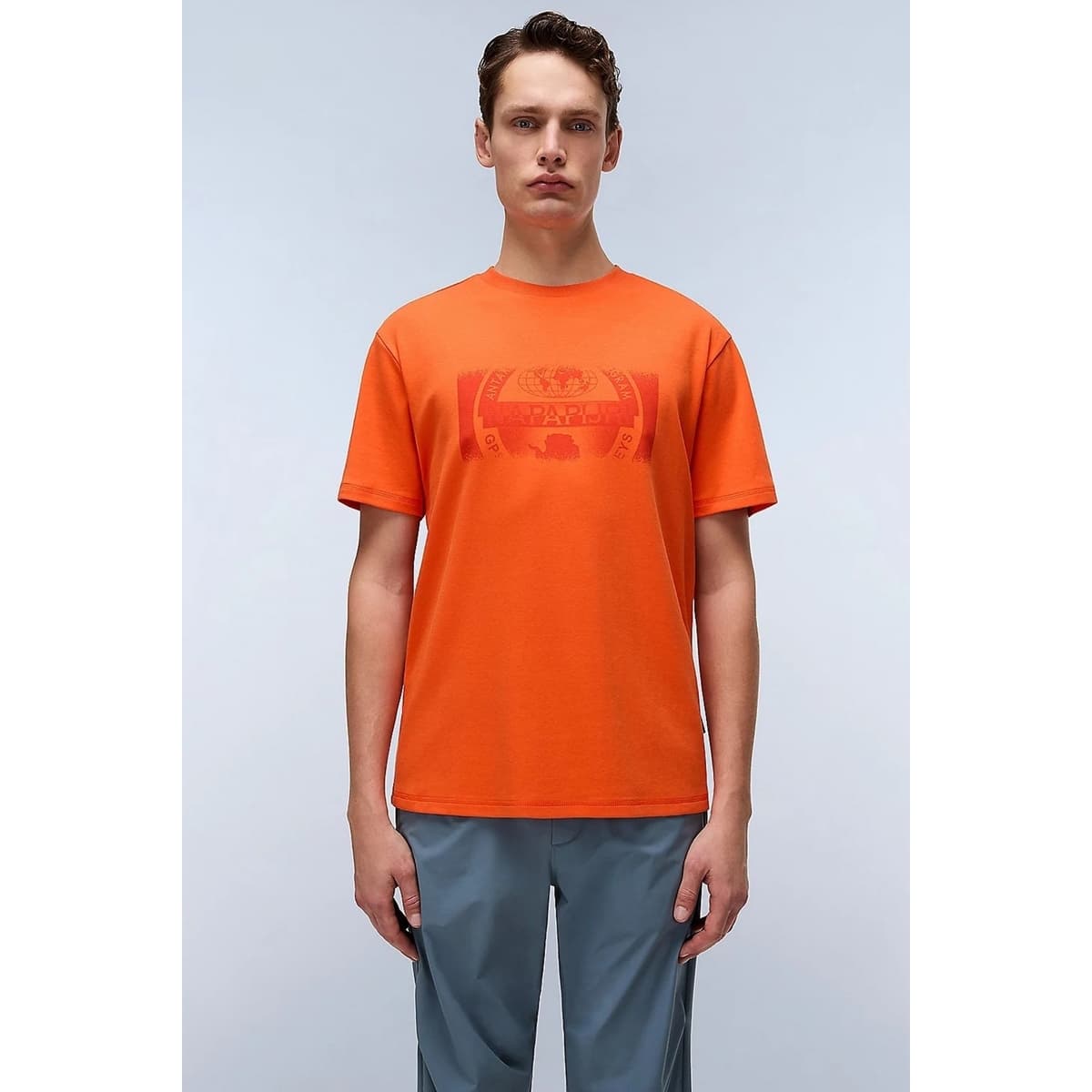 Men's T-Shirts Napapijri Orange