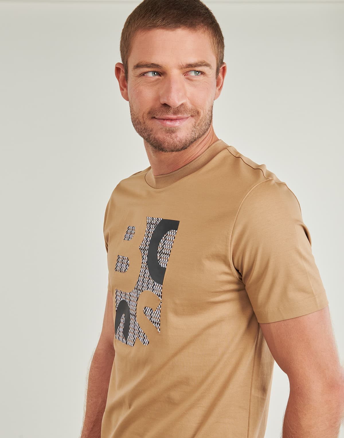 Men's T-Shirts BOSS Beige