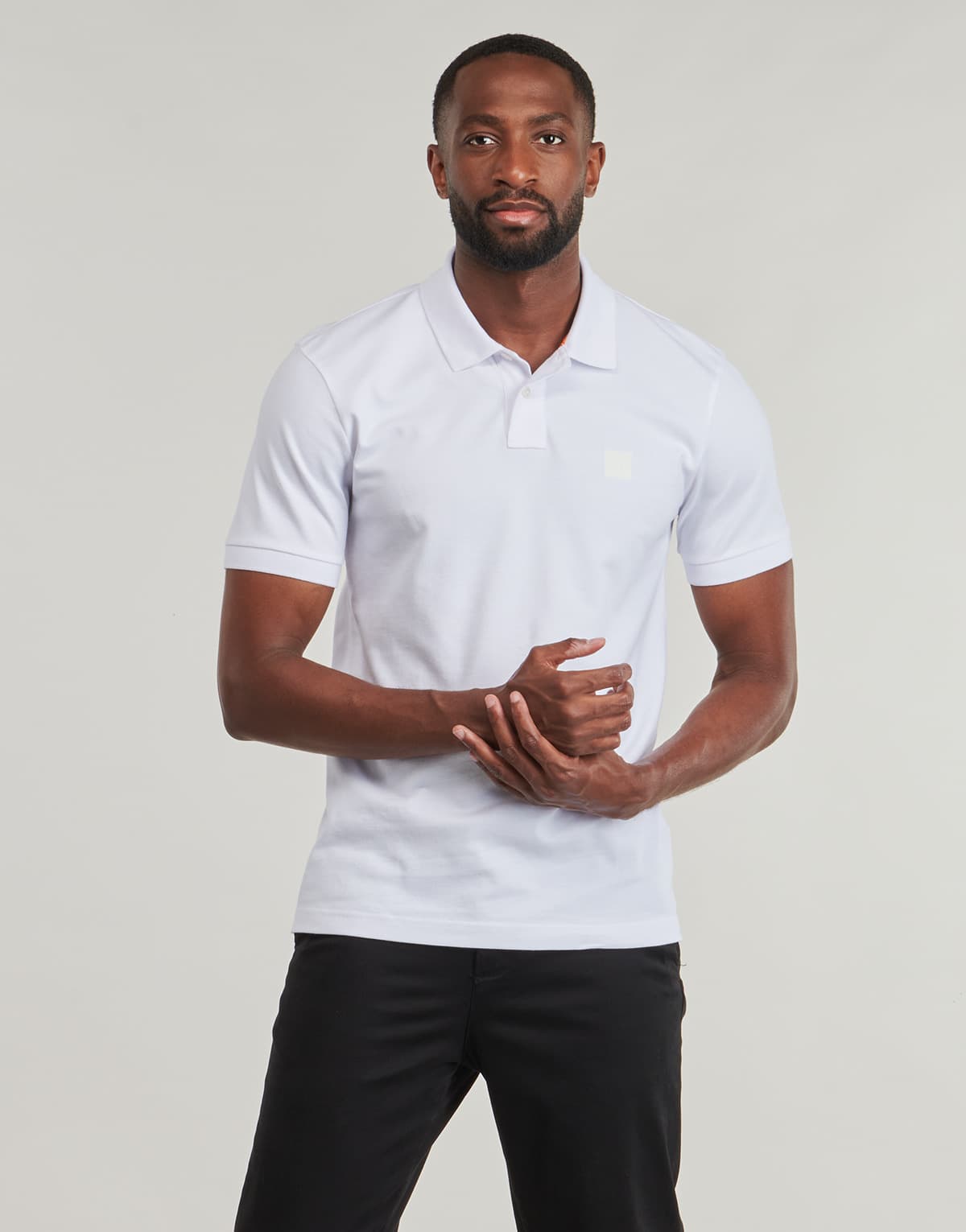 BOSS CASUAL POLO SLIM FIT PASSENGER ΛΕΥΚΟ