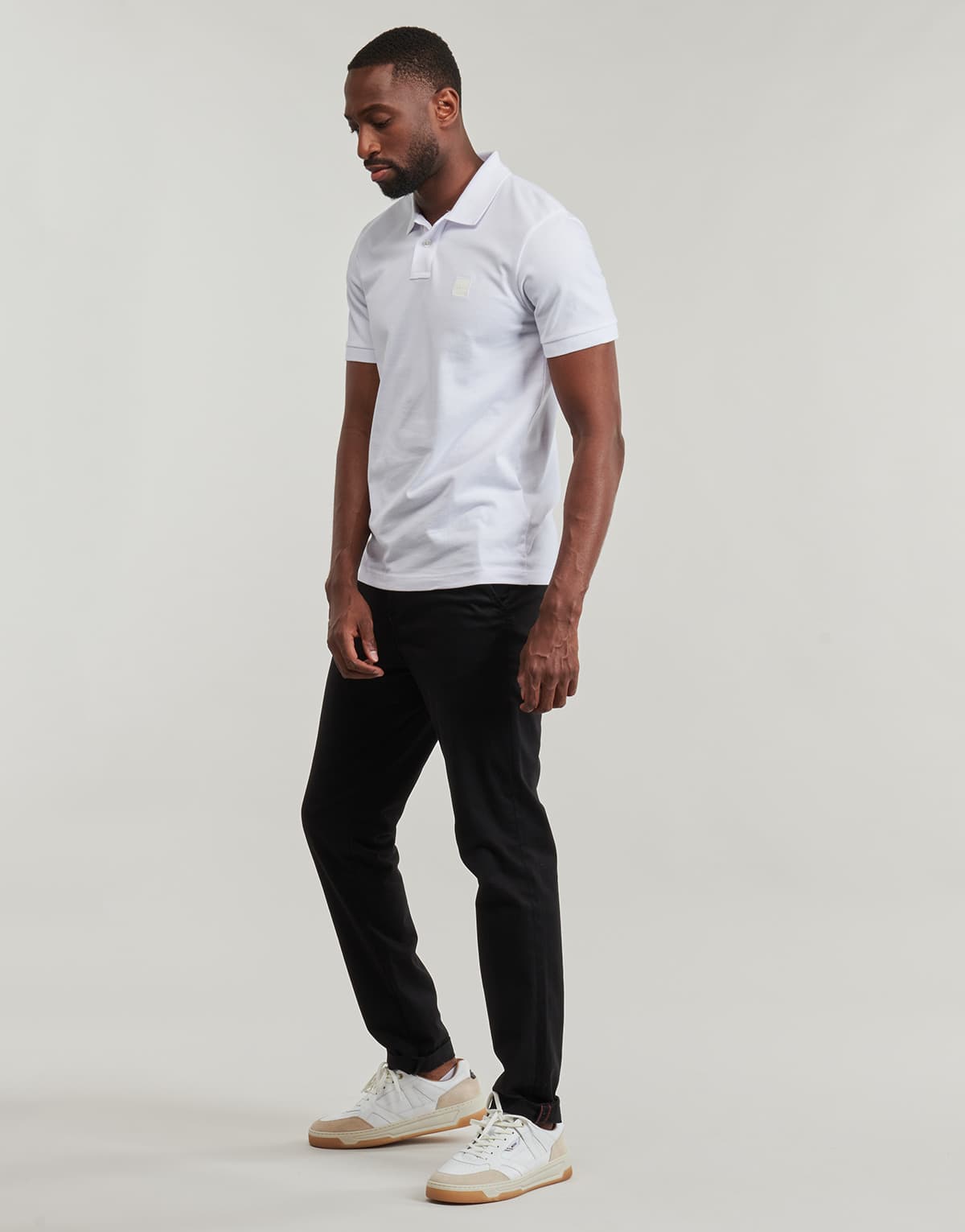 BOSS CASUAL POLO SLIM FIT PASSENGER ΛΕΥΚΟ