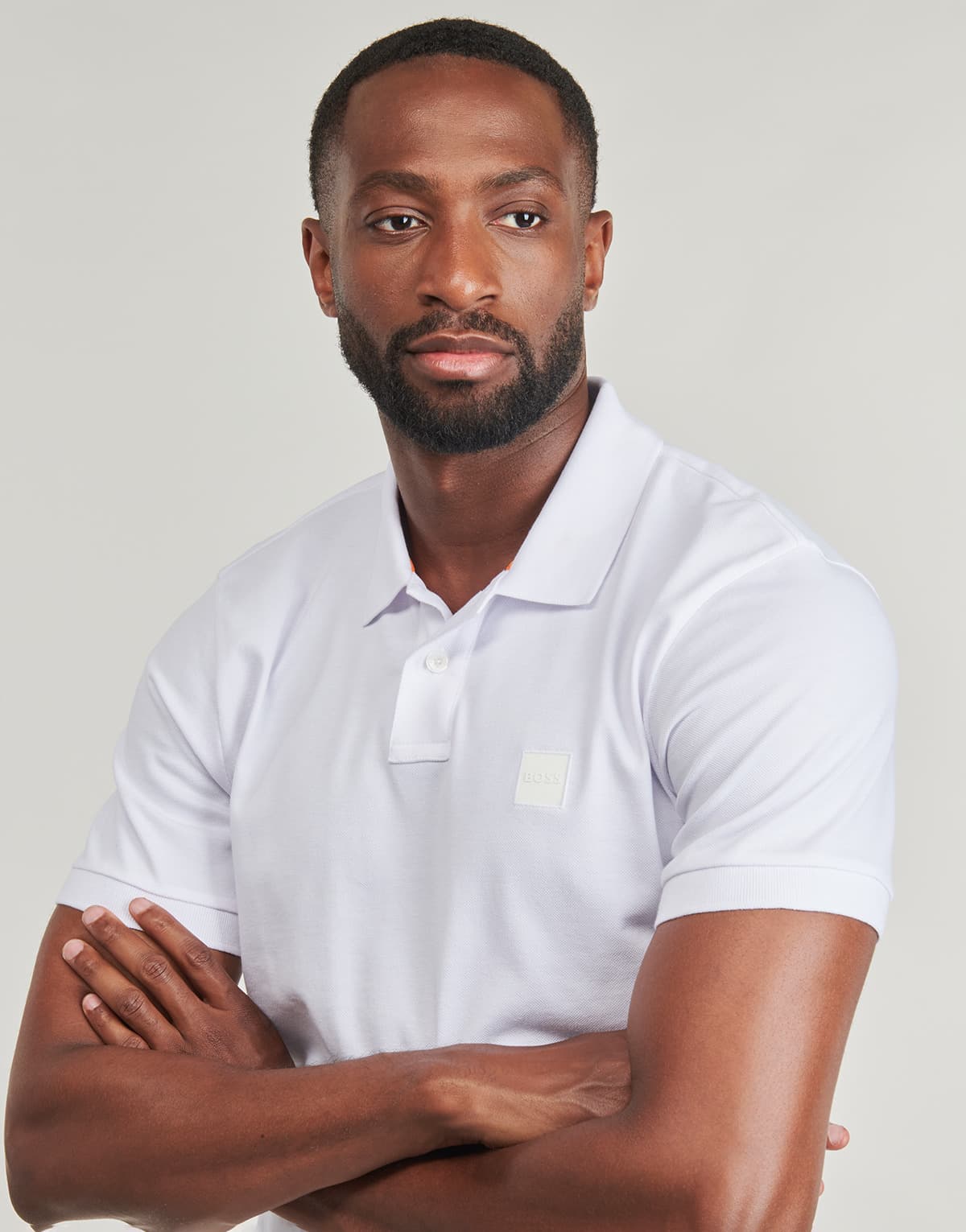 BOSS CASUAL POLO SLIM FIT PASSENGER ΛΕΥΚΟ