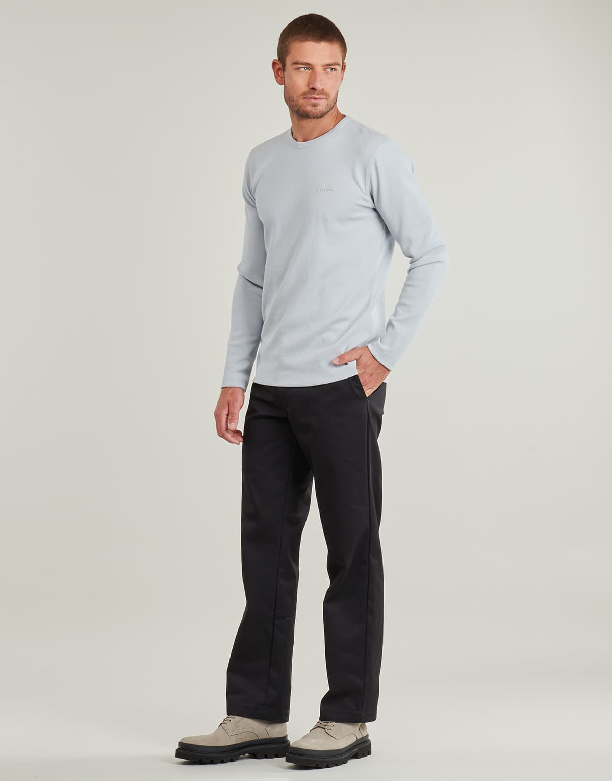 Men's T-Shirts BOSS Gray