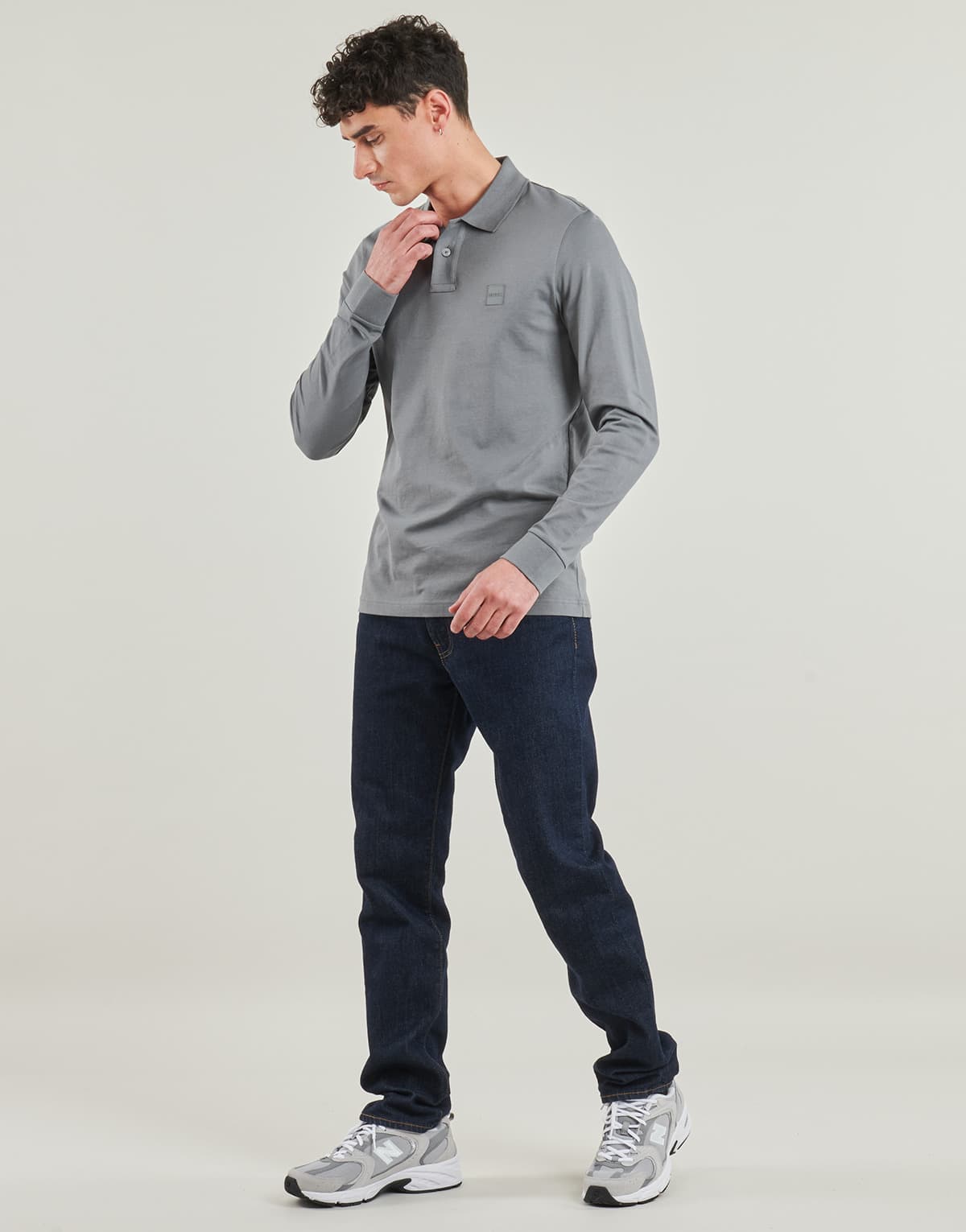 Men's Polo Shirts BOSS Gray