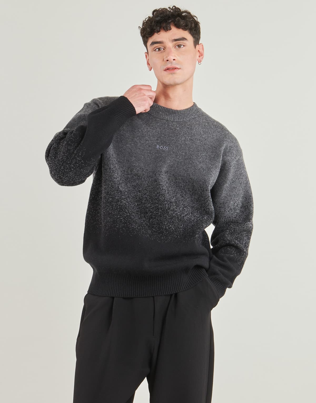 Men's Sweaters BOSS Gray