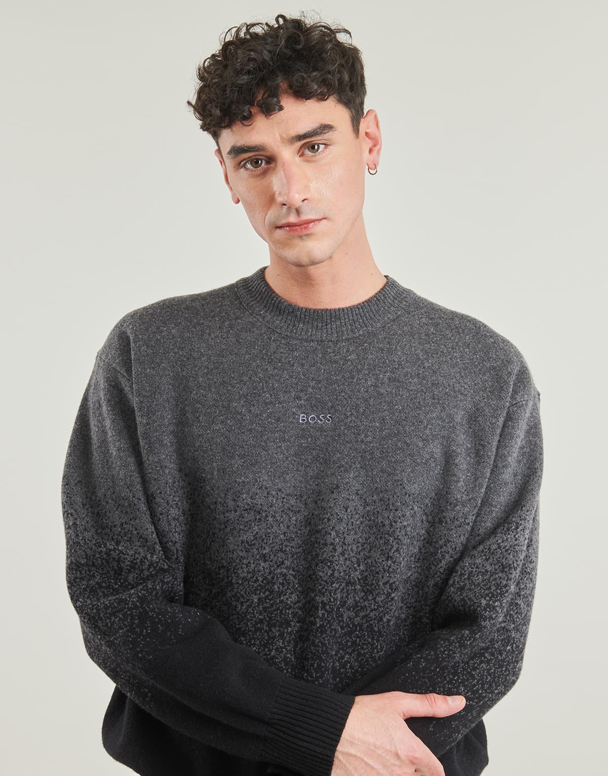 Men's Sweaters BOSS Gray