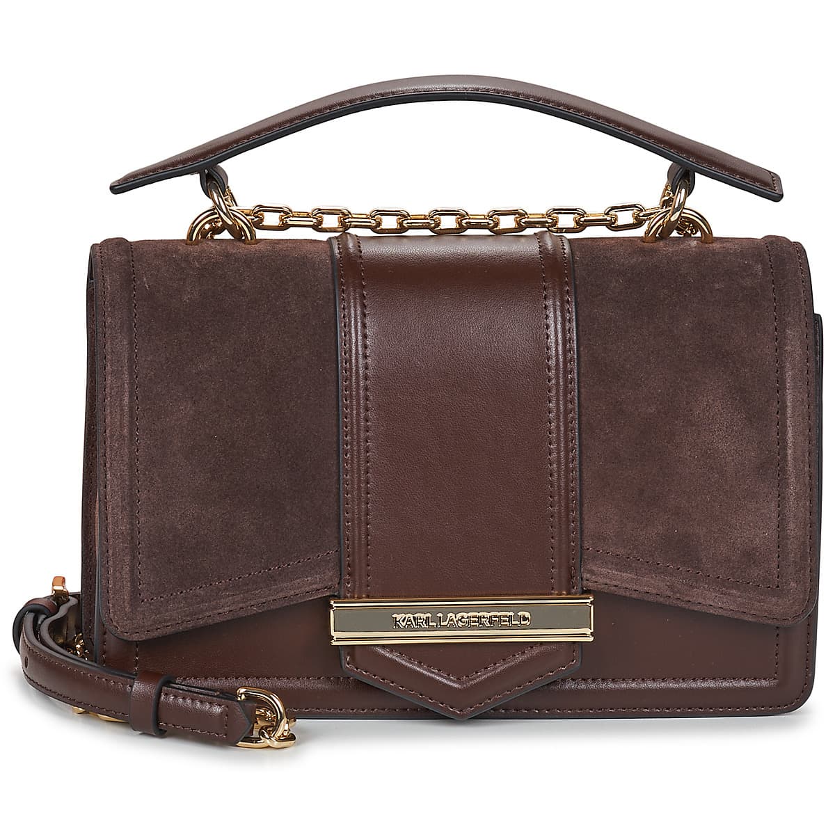 Τσάντες ώμου Karl Lagerfeld K/NOVA SHOULDERBAG SUEDE