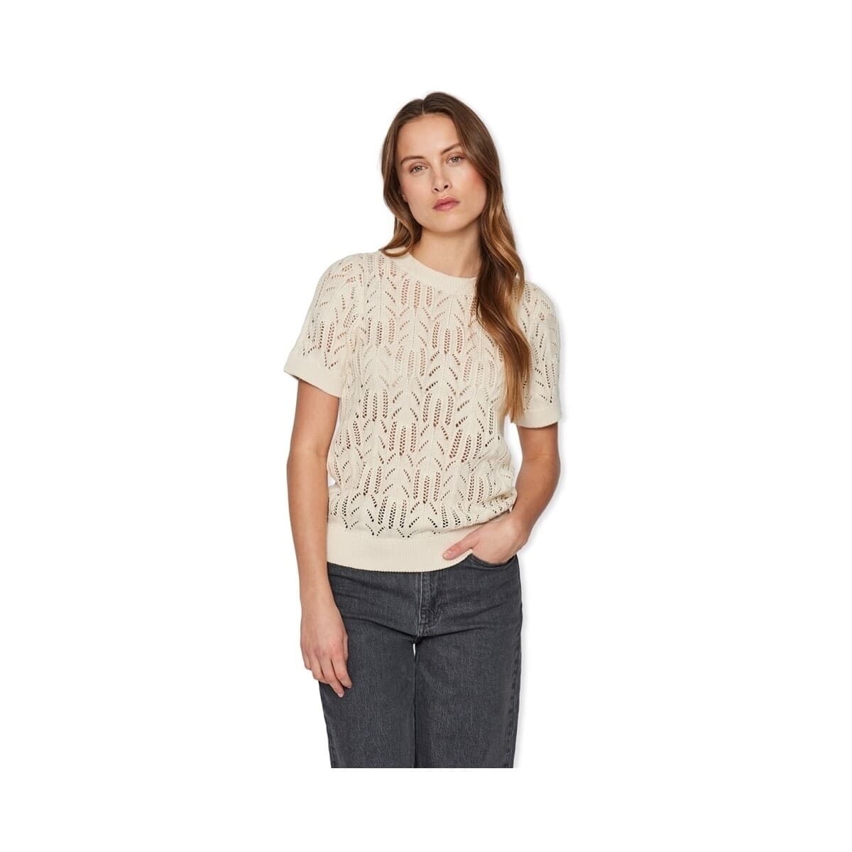 Women's T-Shirts Vila Beige