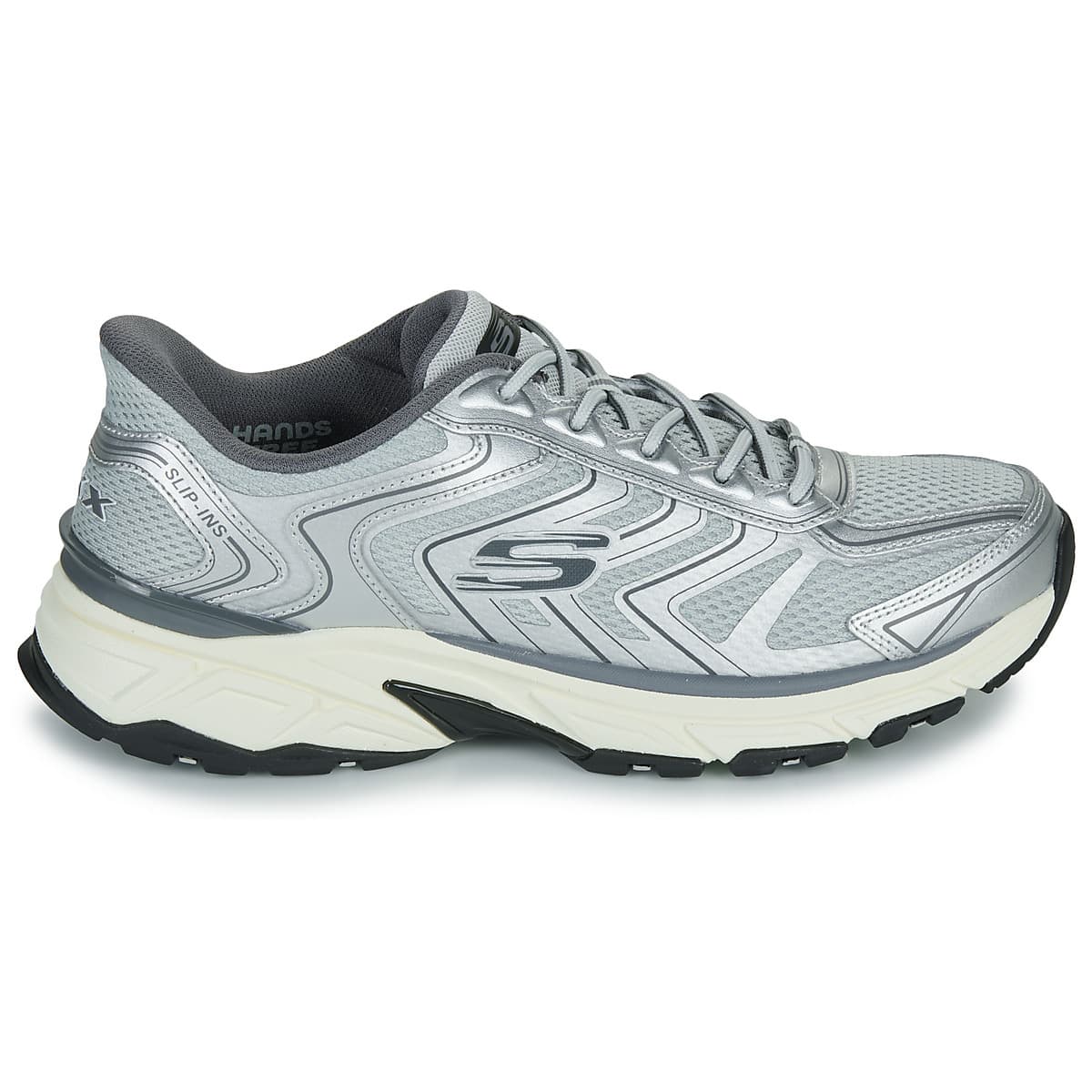 Men's Sports Shoes Skechers Silver