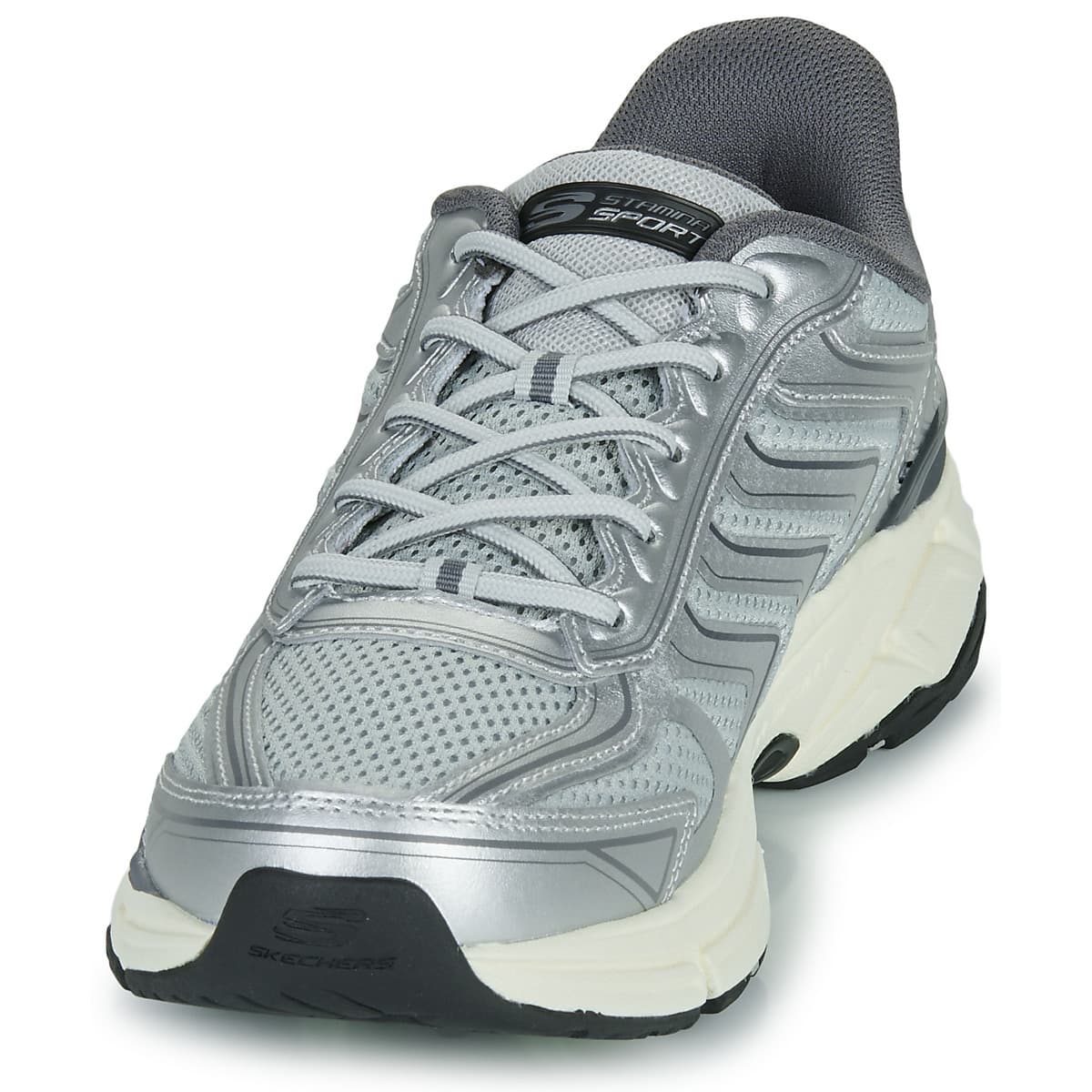 Men's Sports Shoes Skechers Silver