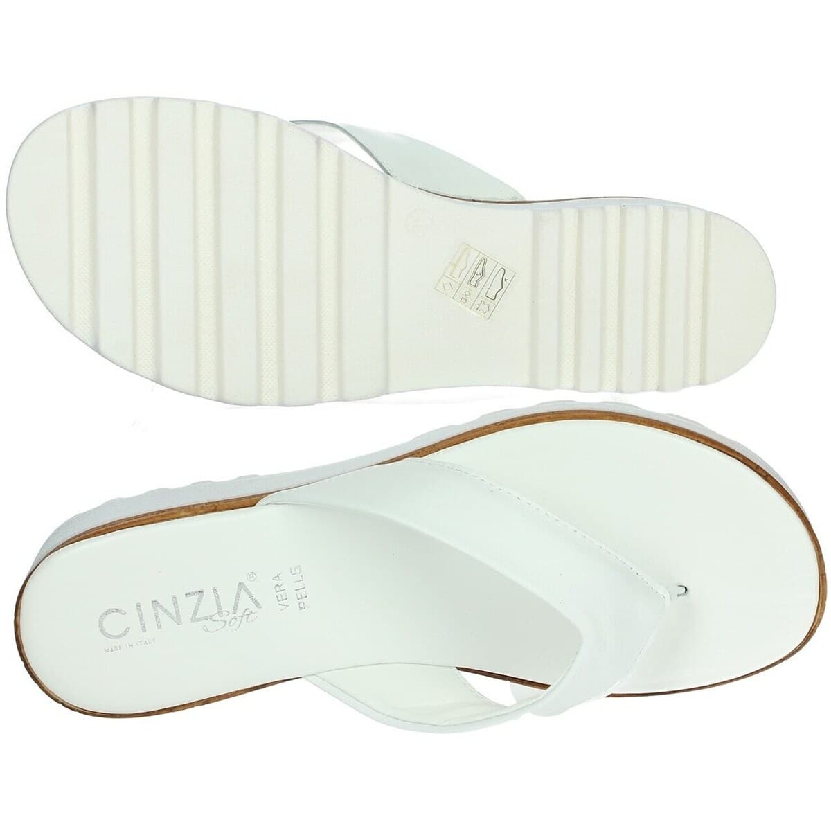 Women's Flip Flops Cinzia Soft White