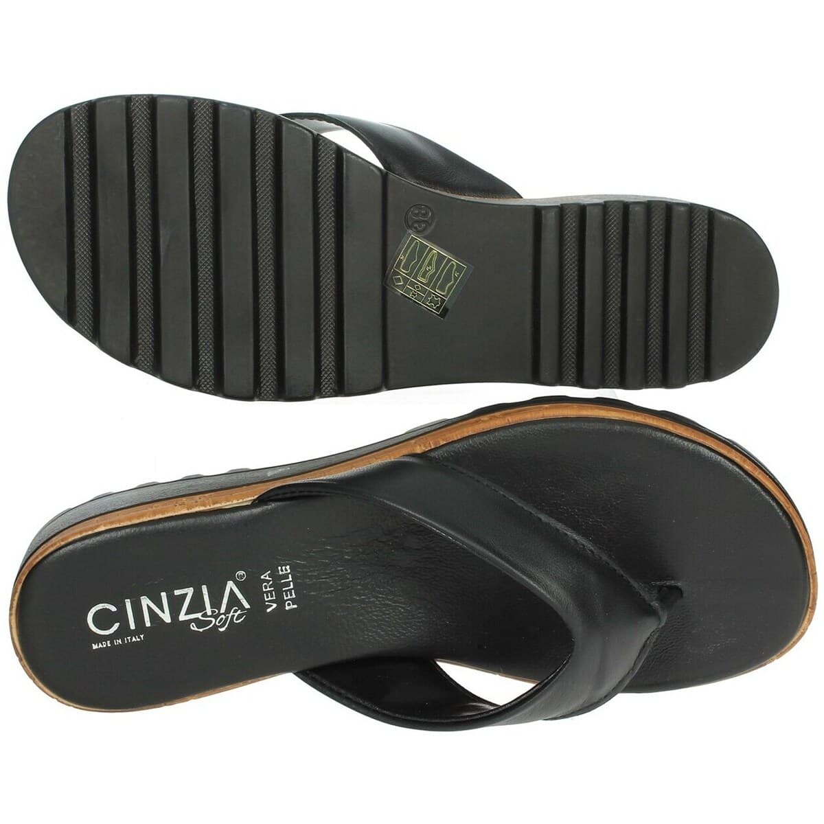 Women's Flip Flops Cinzia Soft Black