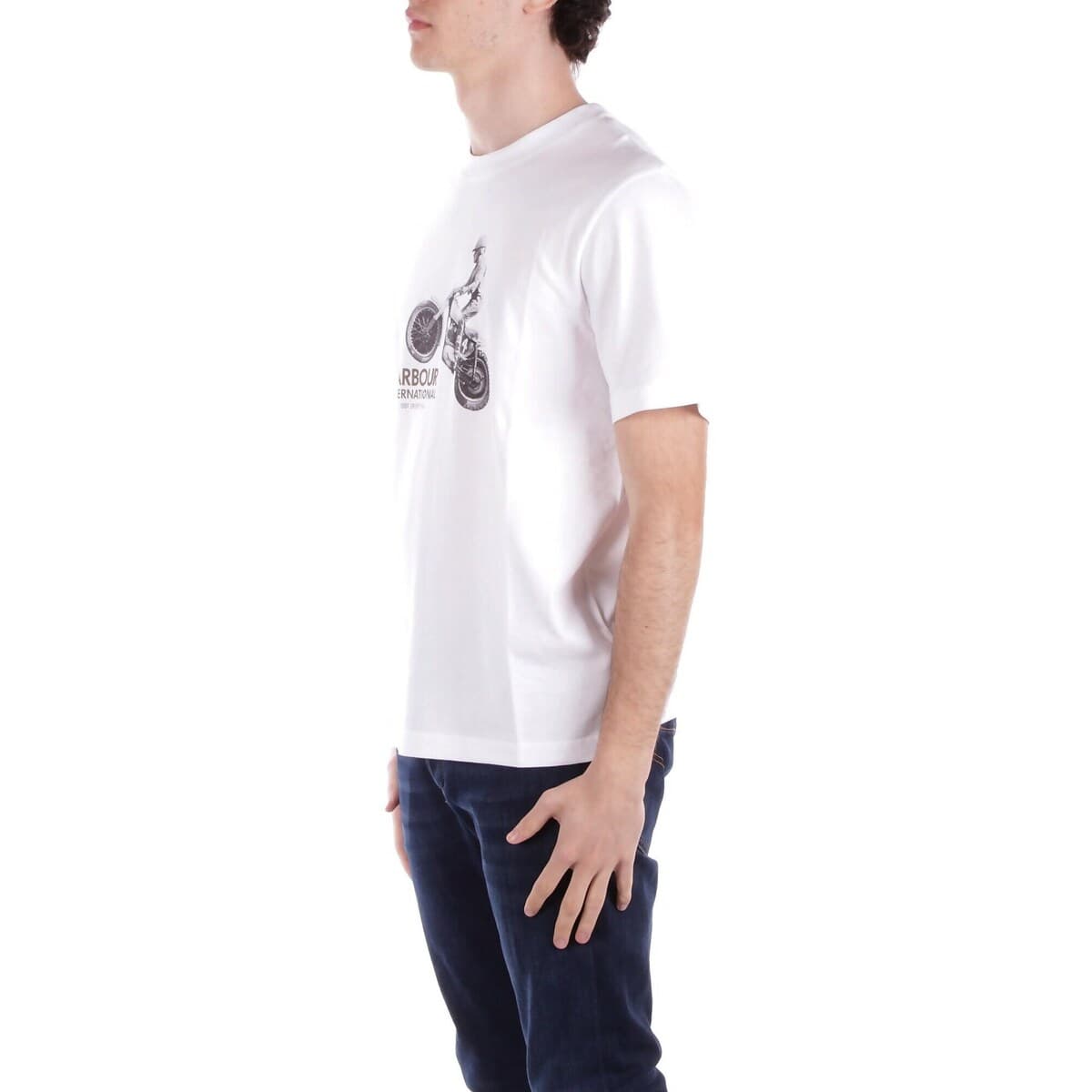 Men's T-Shirts Barbour White