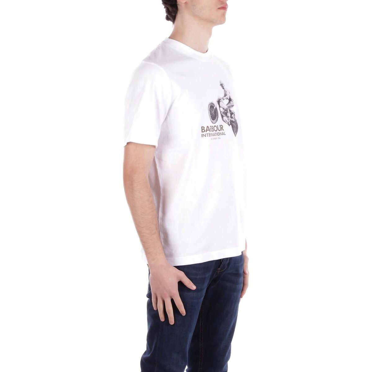 Men's T-Shirts Barbour White