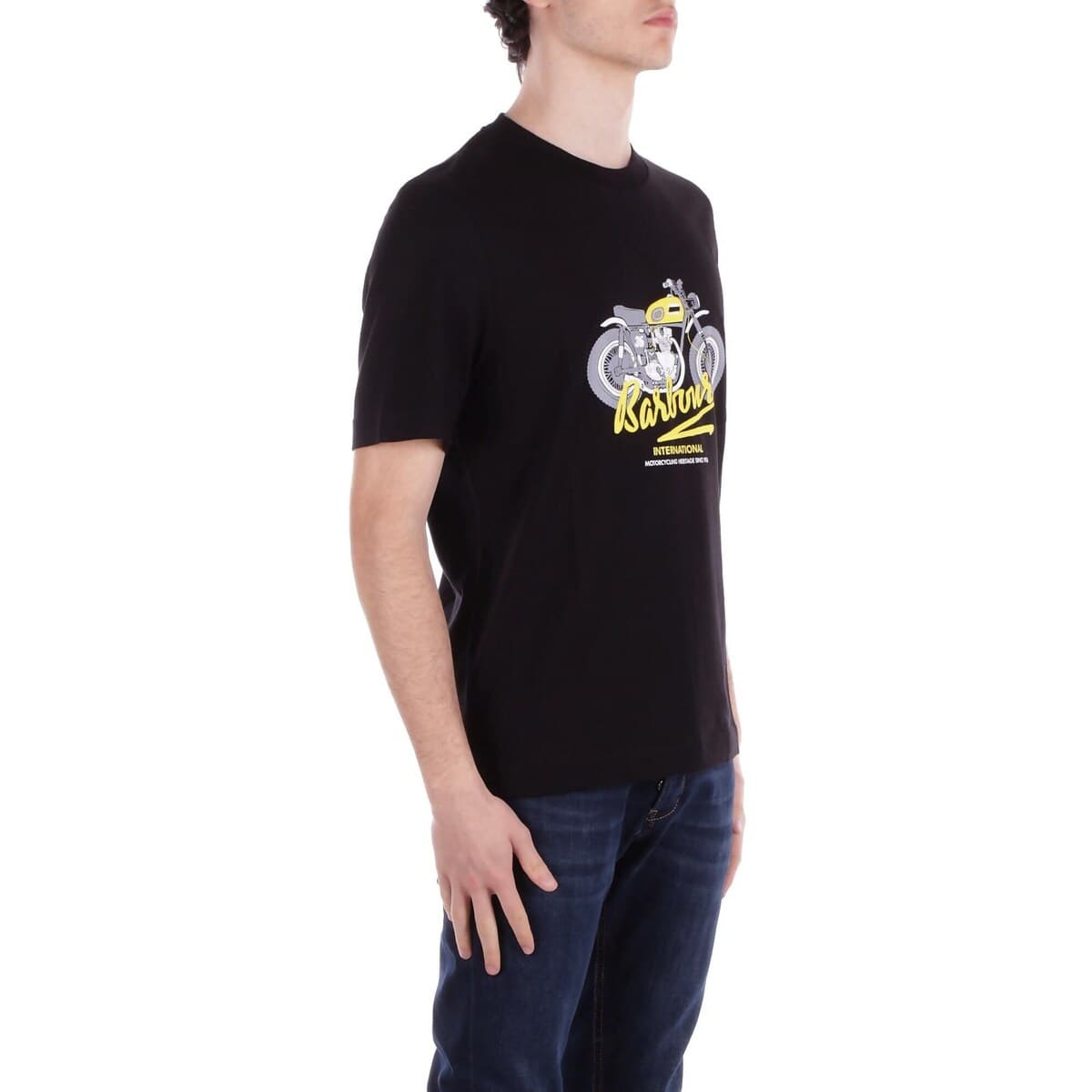 Men's T-Shirts Barbour Black