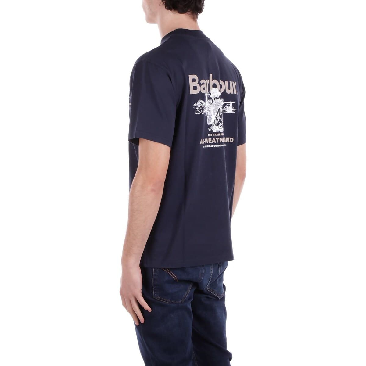 Men's T-Shirts Barbour Blue