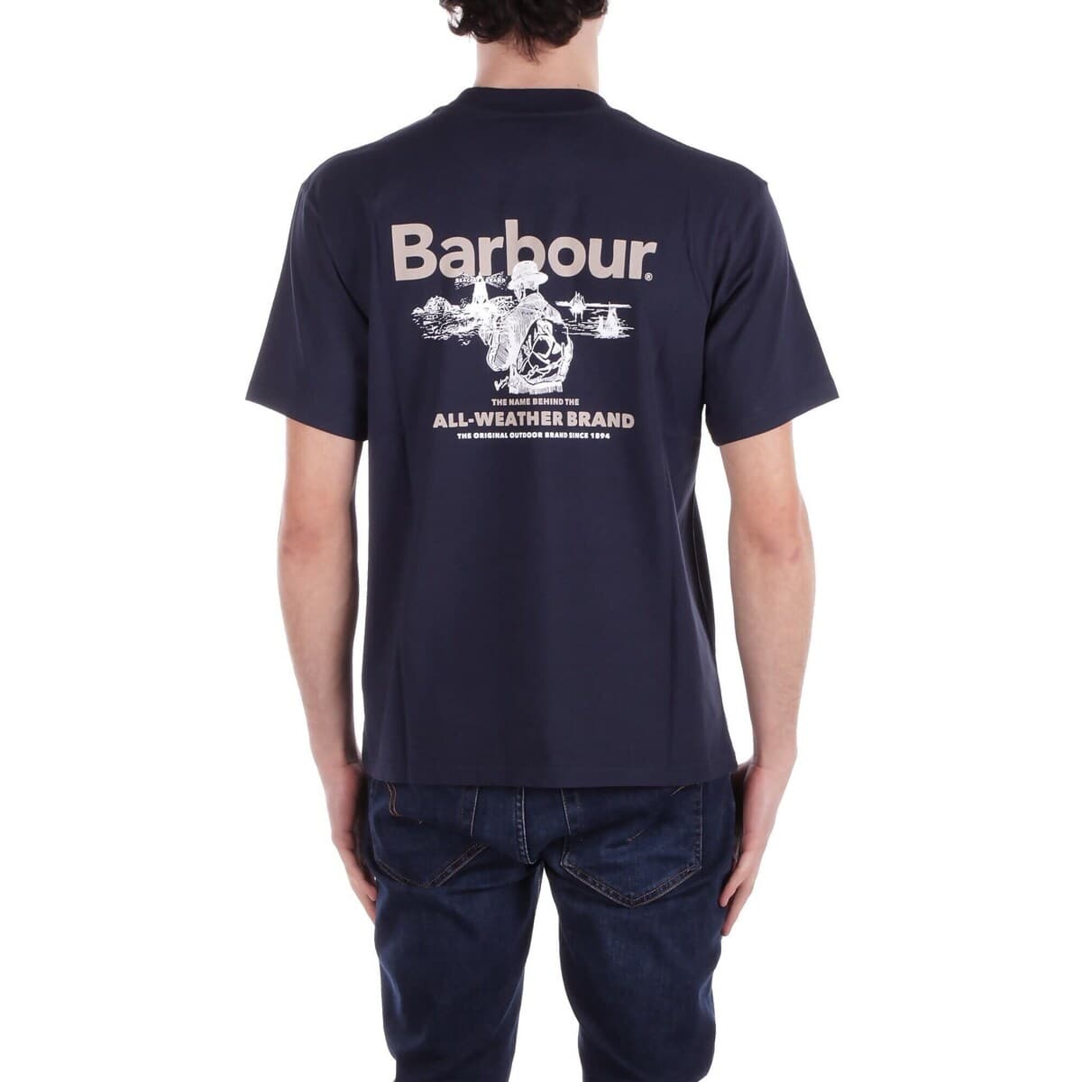 Men's T-Shirts Barbour Blue