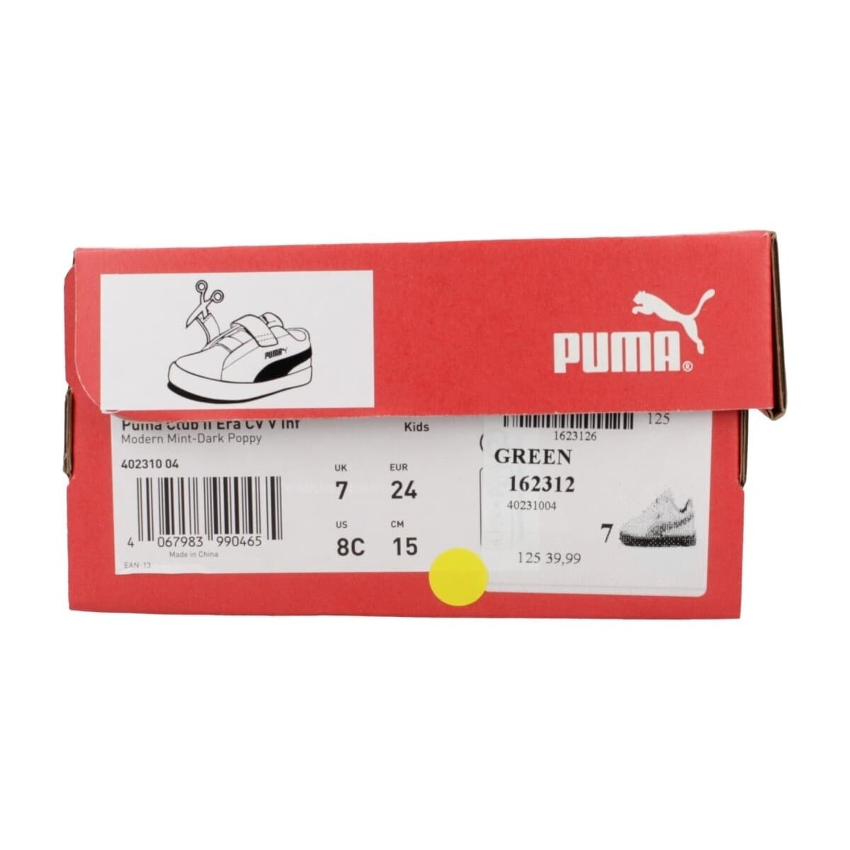 Boys' Sneakers Puma Green