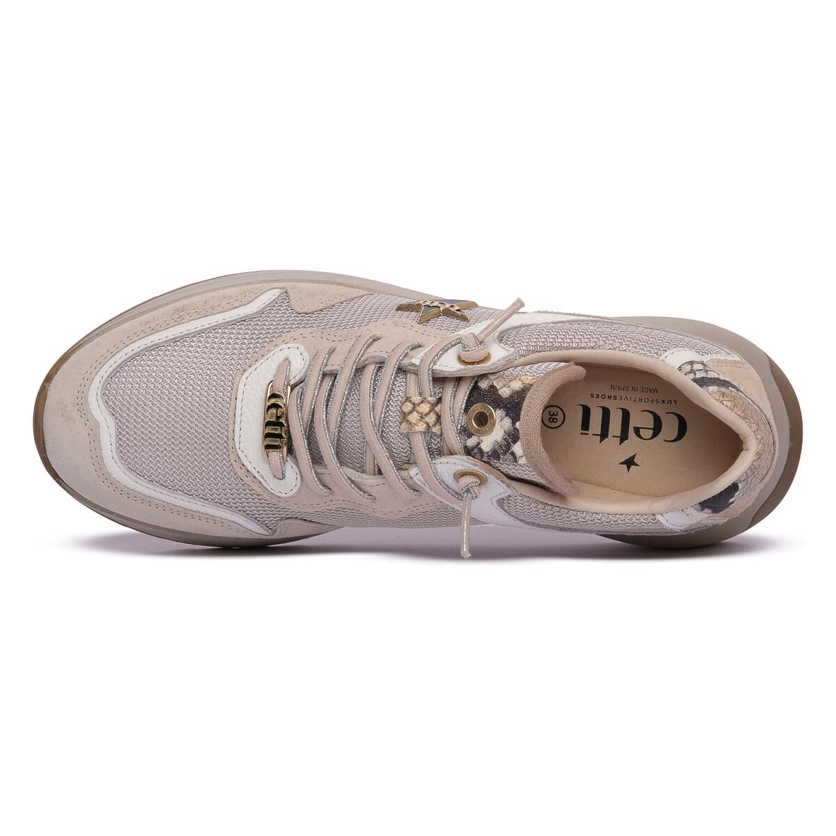 Women's Sneakers Cetti Beige