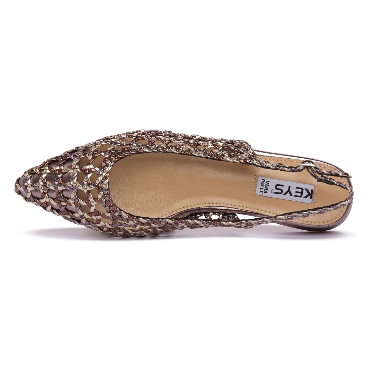 Women's Ballet Flats Keys Brown