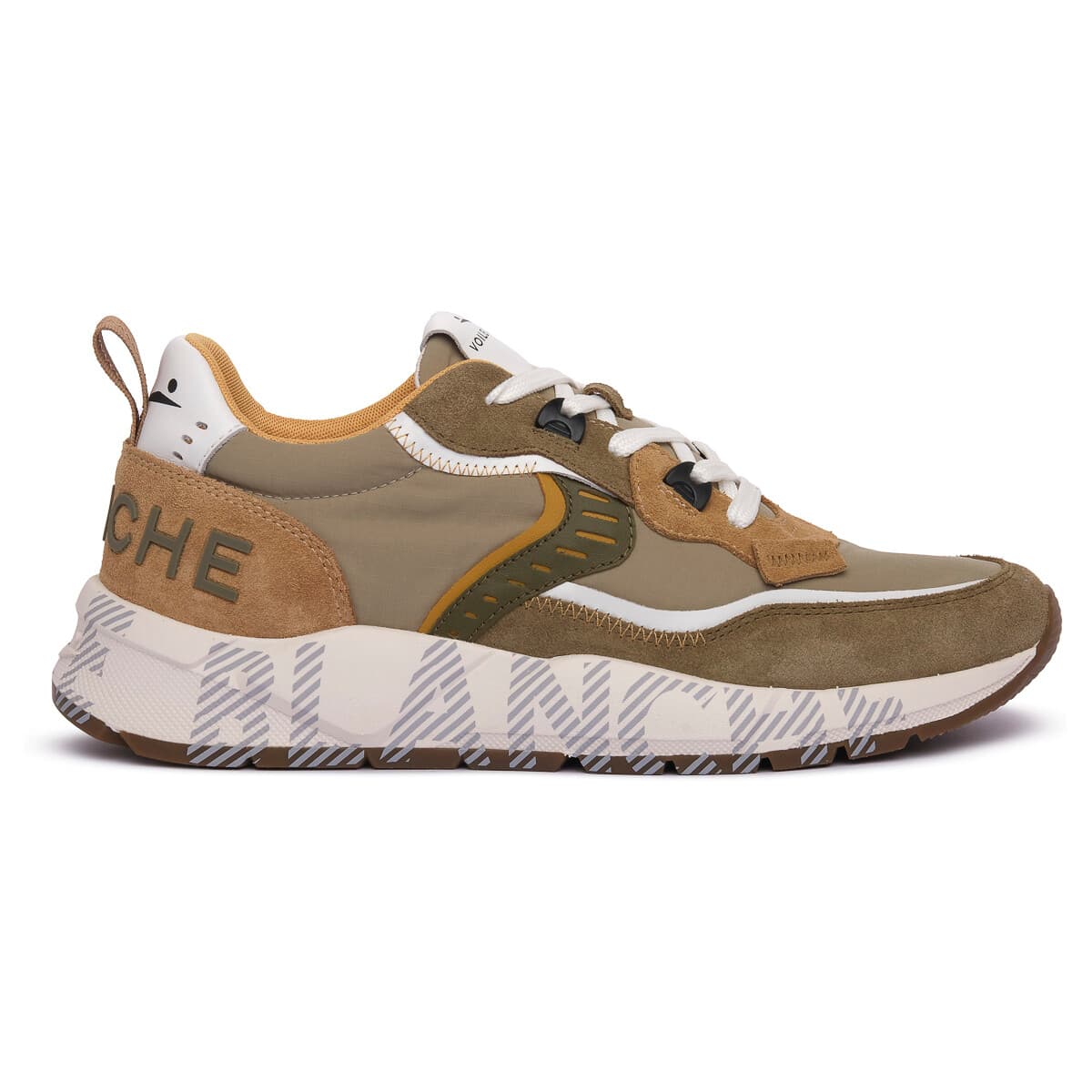 Men's Sneakers Voile Blanche Green