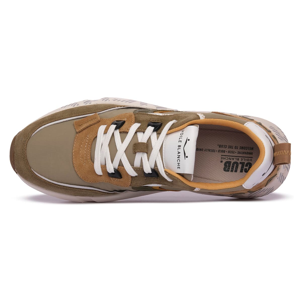 Men's Sneakers Voile Blanche Green