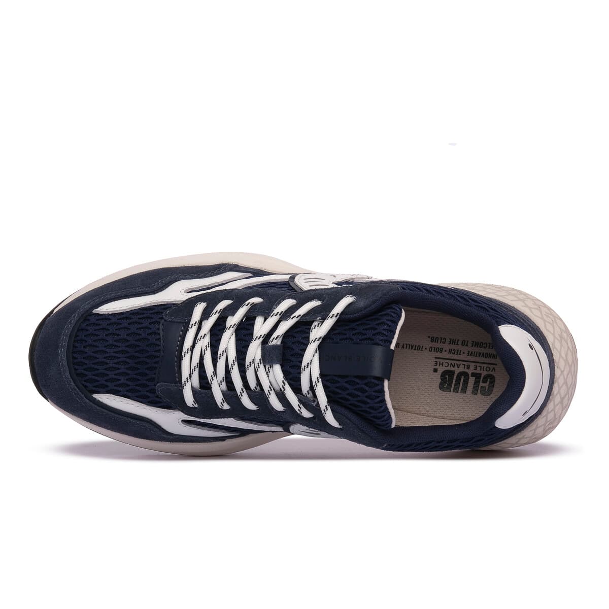 Men's Sneakers Voile Blanche Beige