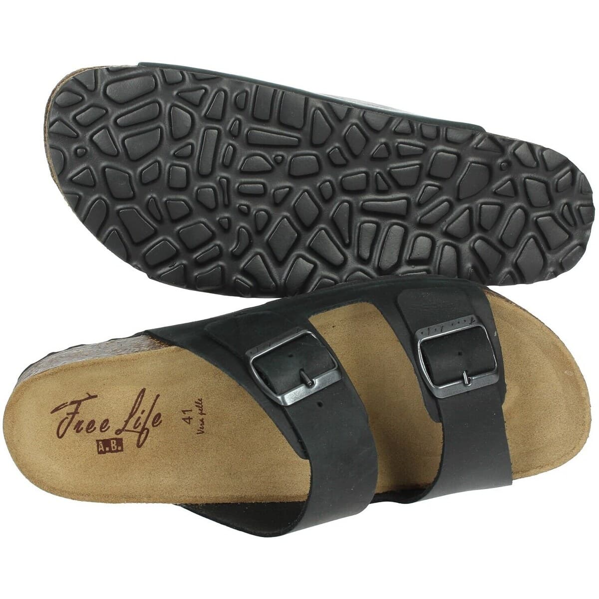 Men's Flip Flops Free Life Black