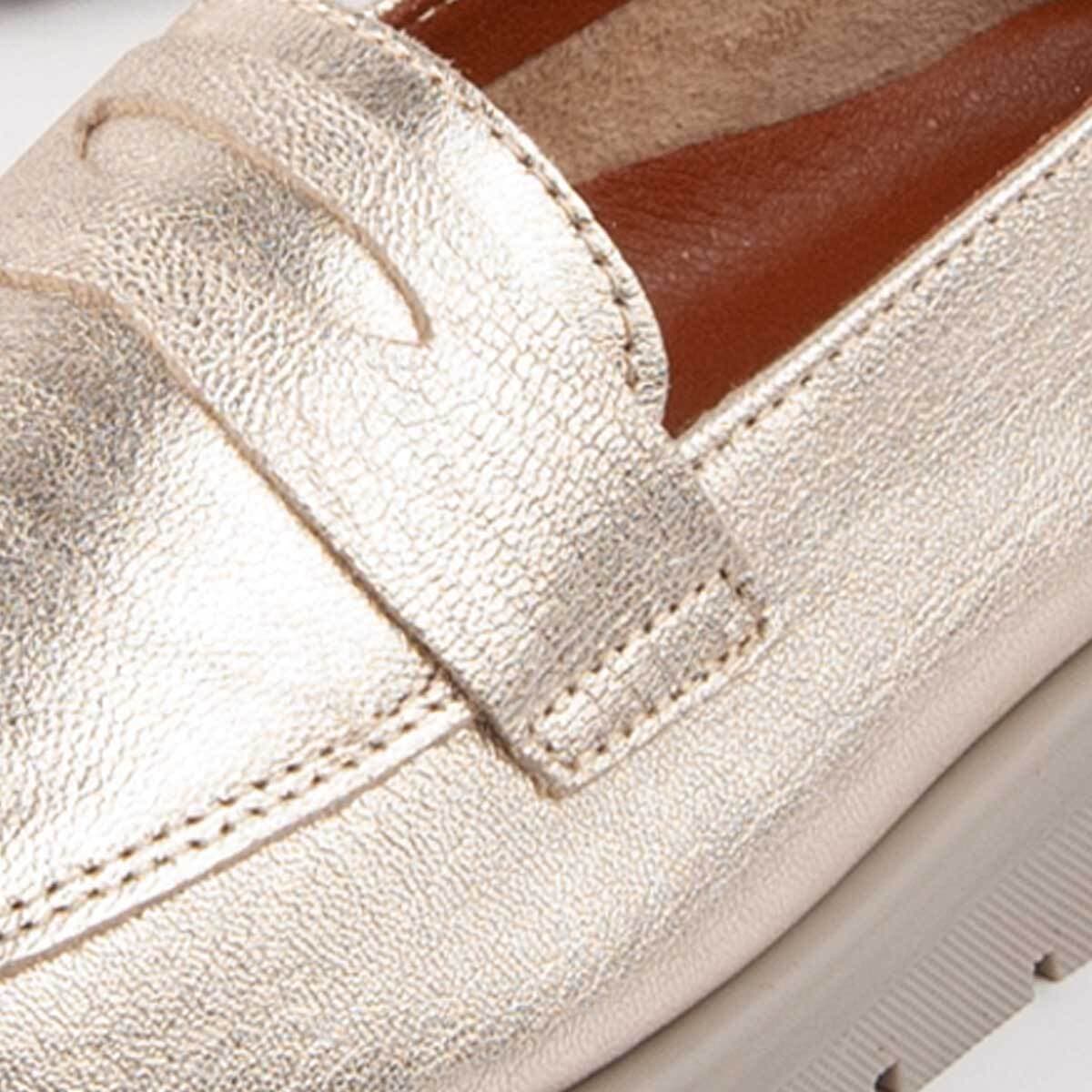 Women's Loafers Purapiel Gold