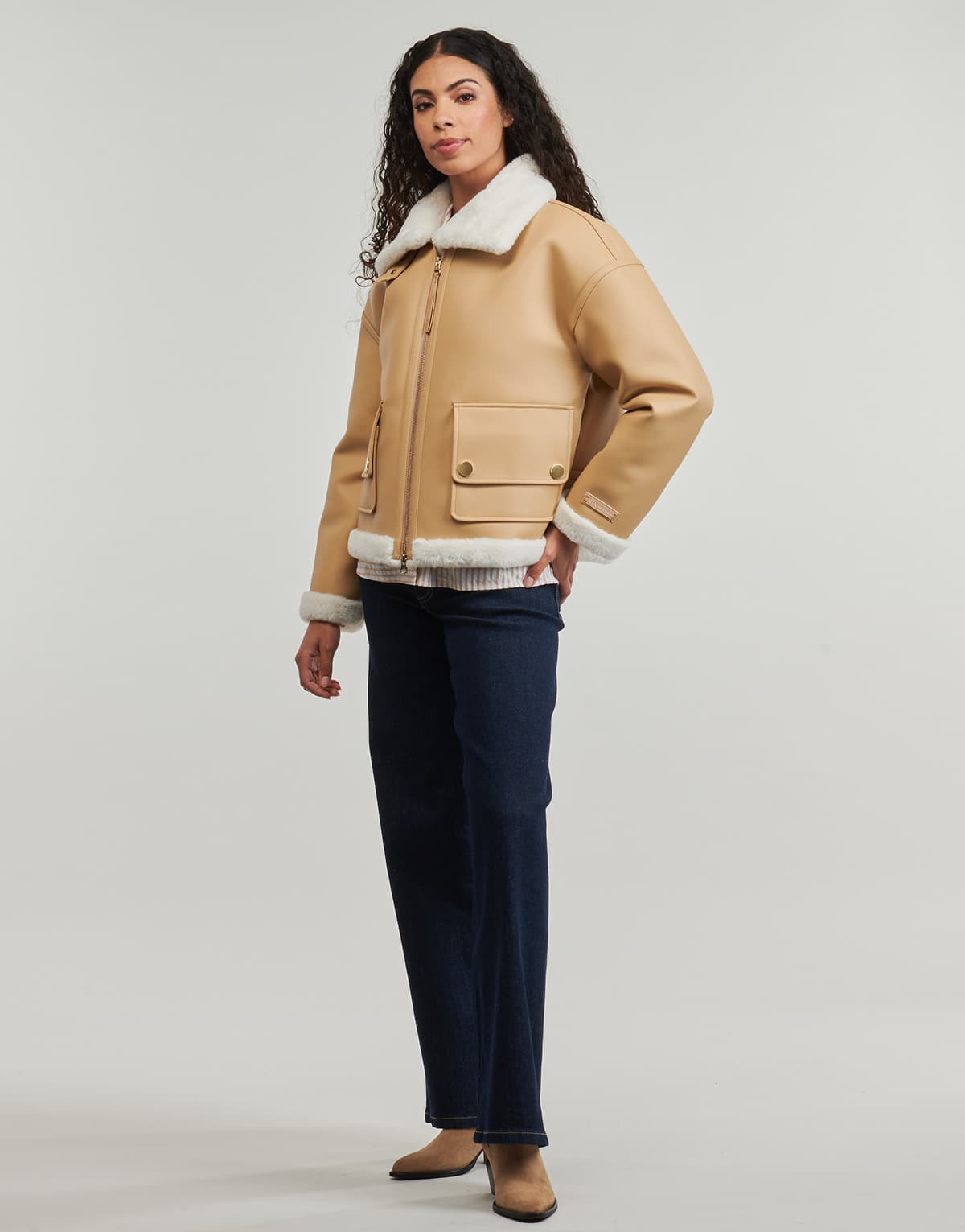 Women's Jackets Armani Exchange Beige