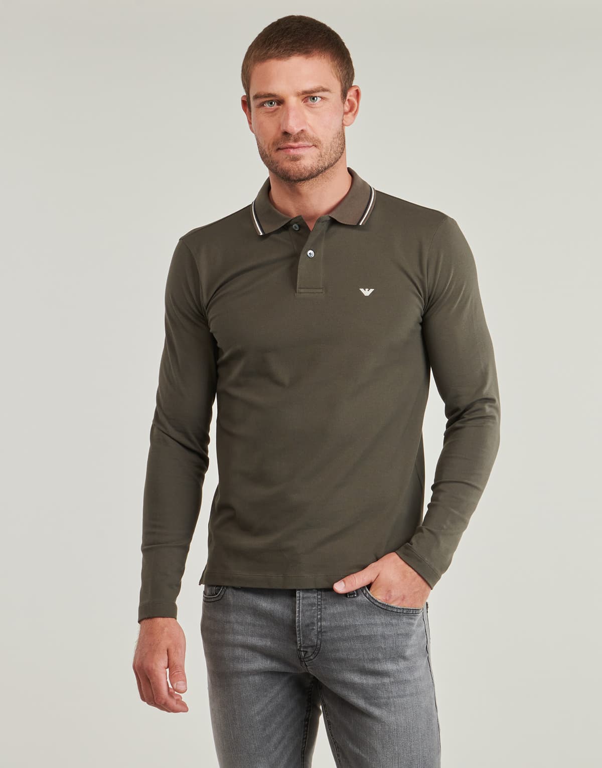 Men's Polo Shirts Emporio Armani Khaki