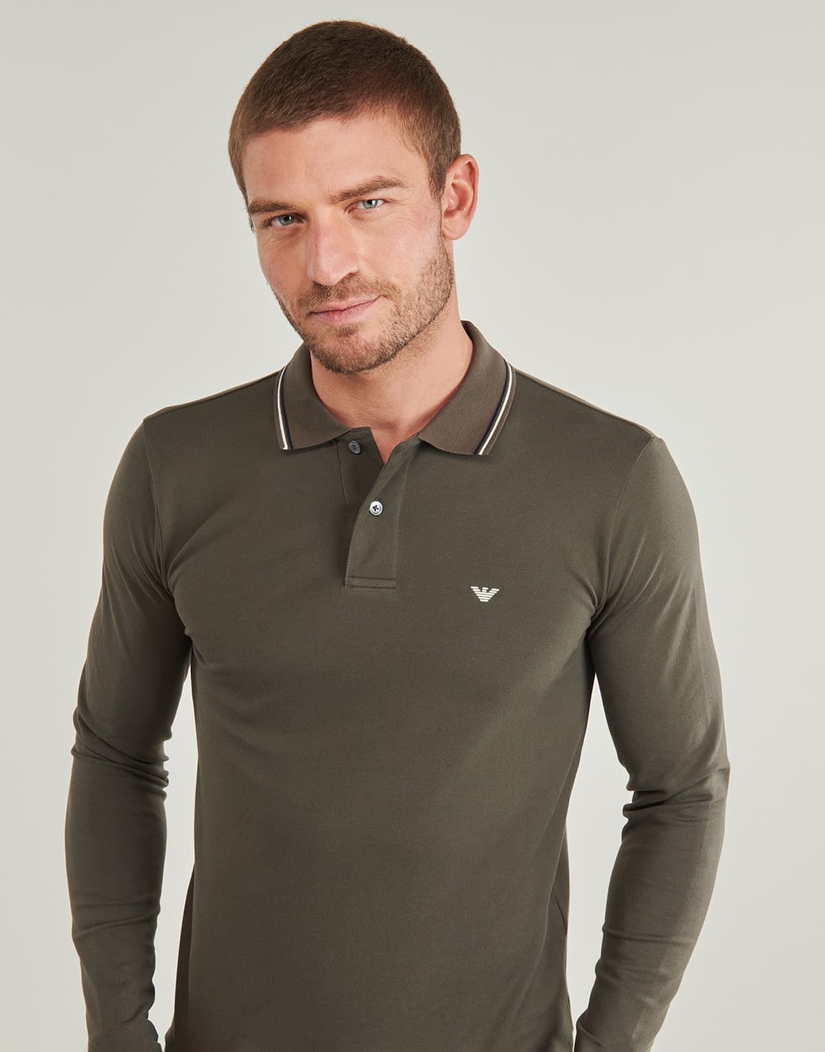 Men's Polo Shirts Emporio Armani Khaki