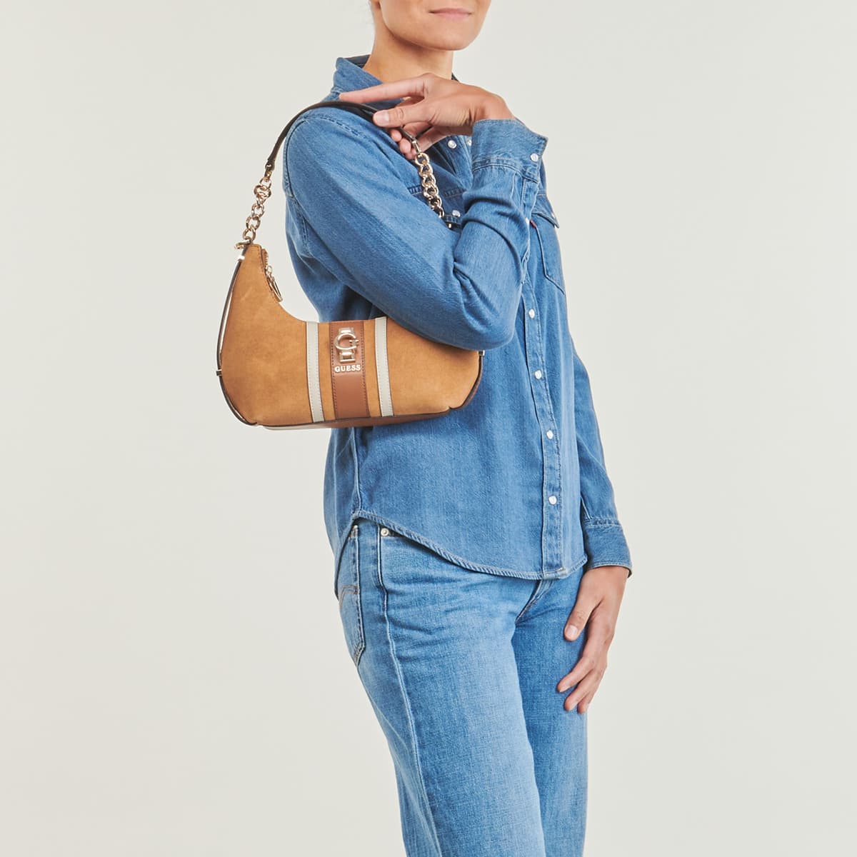 Women's Shoulder Bags Guess Brown