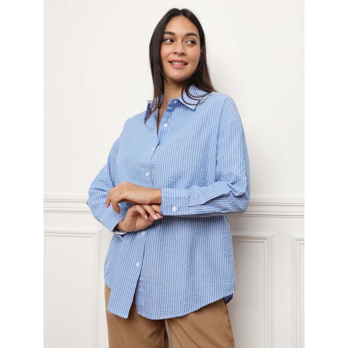 Women's Shirts La Modeuse Blue