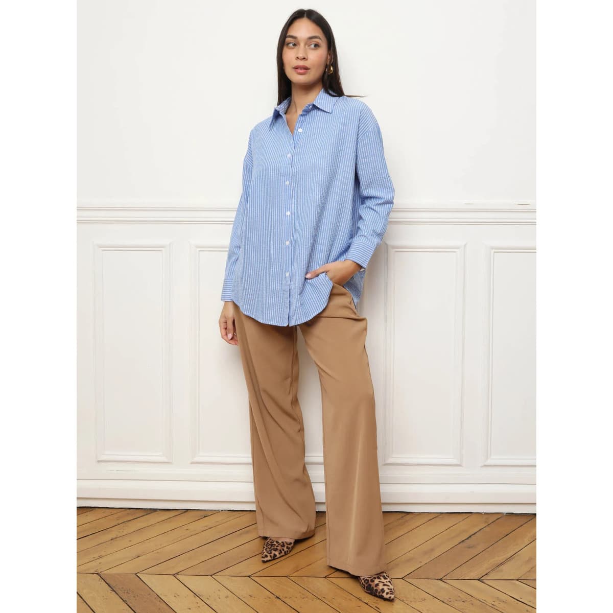 Women's Shirts La Modeuse Blue