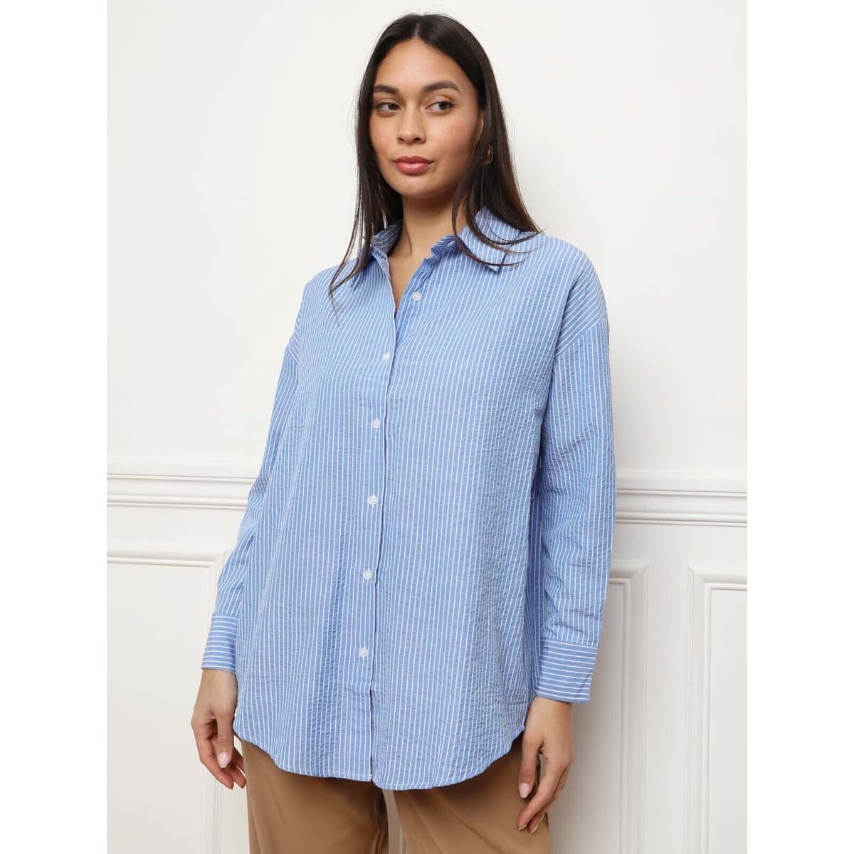 Women's Shirts La Modeuse Blue